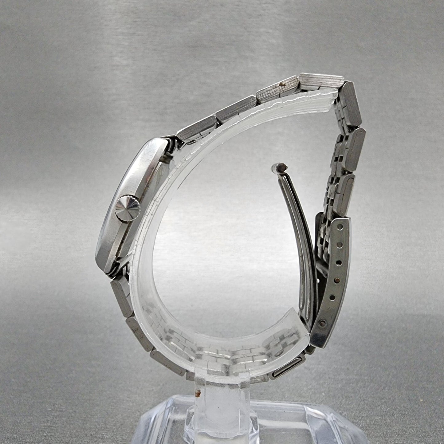 Seiko Watch Women 26mm Silver Dial Silver Tone Manual Wind 25593140 Runs6