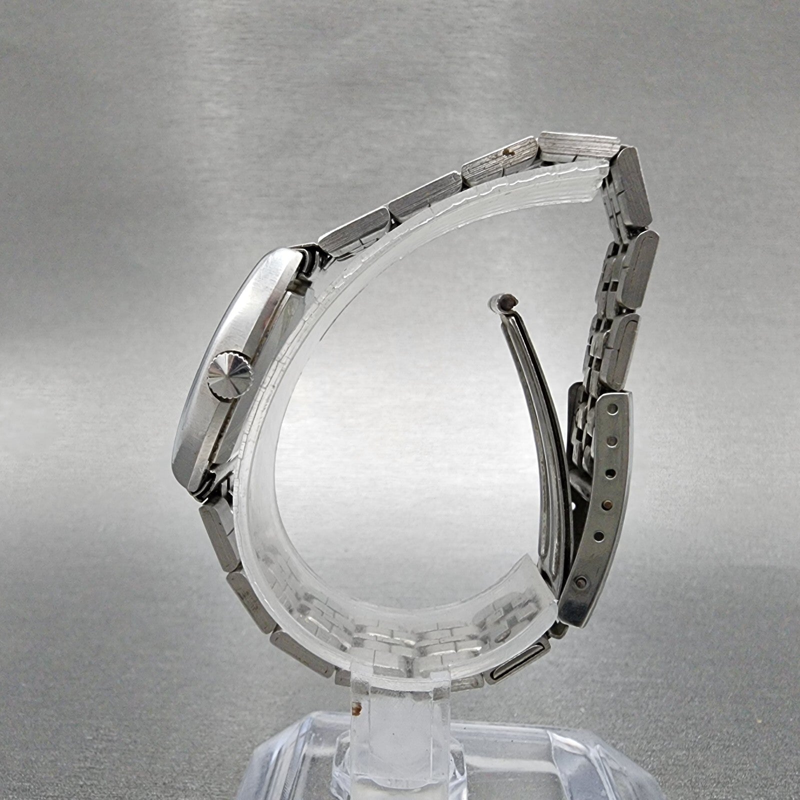 Seiko Watch Women 26mm Silver Dial Silver Tone Manual Wind 25593140 Runs6