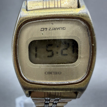 Seiko Digital Watch Women 23mm Two Tone Month Date L012-5039 New Battery1