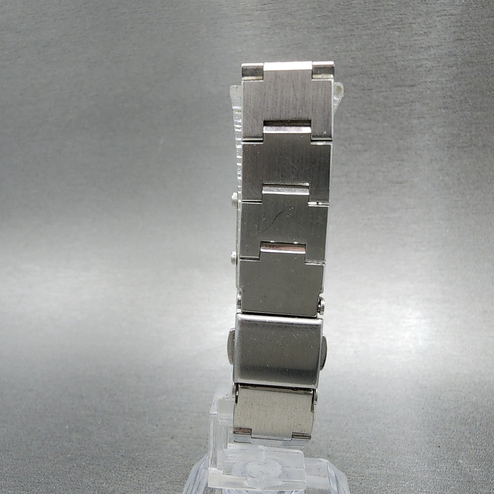 Citizen XC Tank Dual Time Watch Women 18mm Silver Dial Silver Tone New Battery7