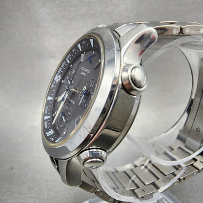 Casio Oceanus OCW10 Watch Men 36mm Black Dial Titanium Chrono Solar Works2