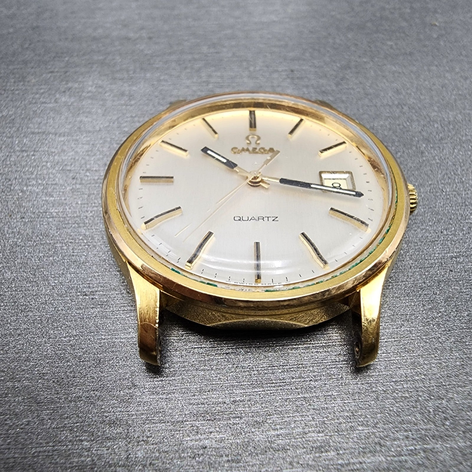 Omega Constellation Watch Men 36mm Champagne Dial Gold Plated Date Cal 1342 Runs2