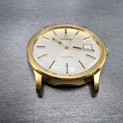Omega Constellation Watch Men 36mm Champagne Dial Gold Plated Date Cal 1342 Runs2