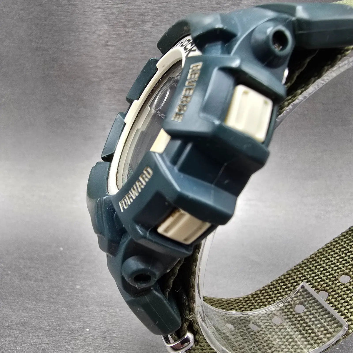 Casio G-Shock Gl-260 Watch Men 46mm Green White Alarm Chronograph Solar READ!!!2