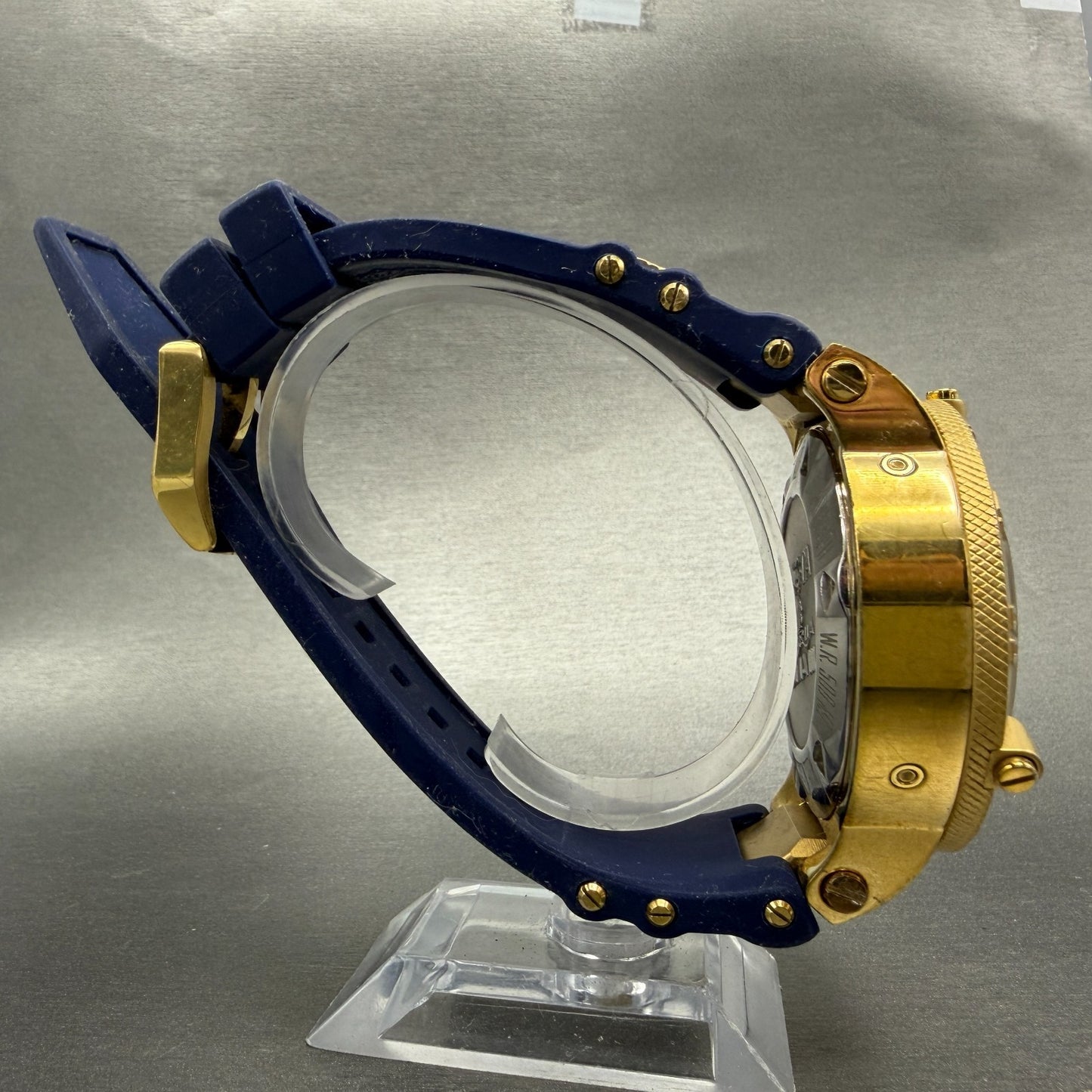 Invicta Sub Aqua Triple Calendar Watch Men 50mm Blue Dial Gold Tone 5698 PARTS9