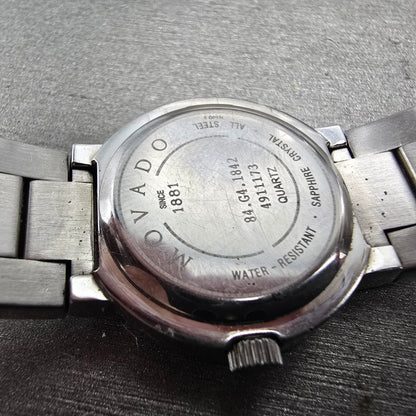 Movado Concerto Watch Women 26mm Black Dial Steel  Round 84.G4.1842 New Batt9