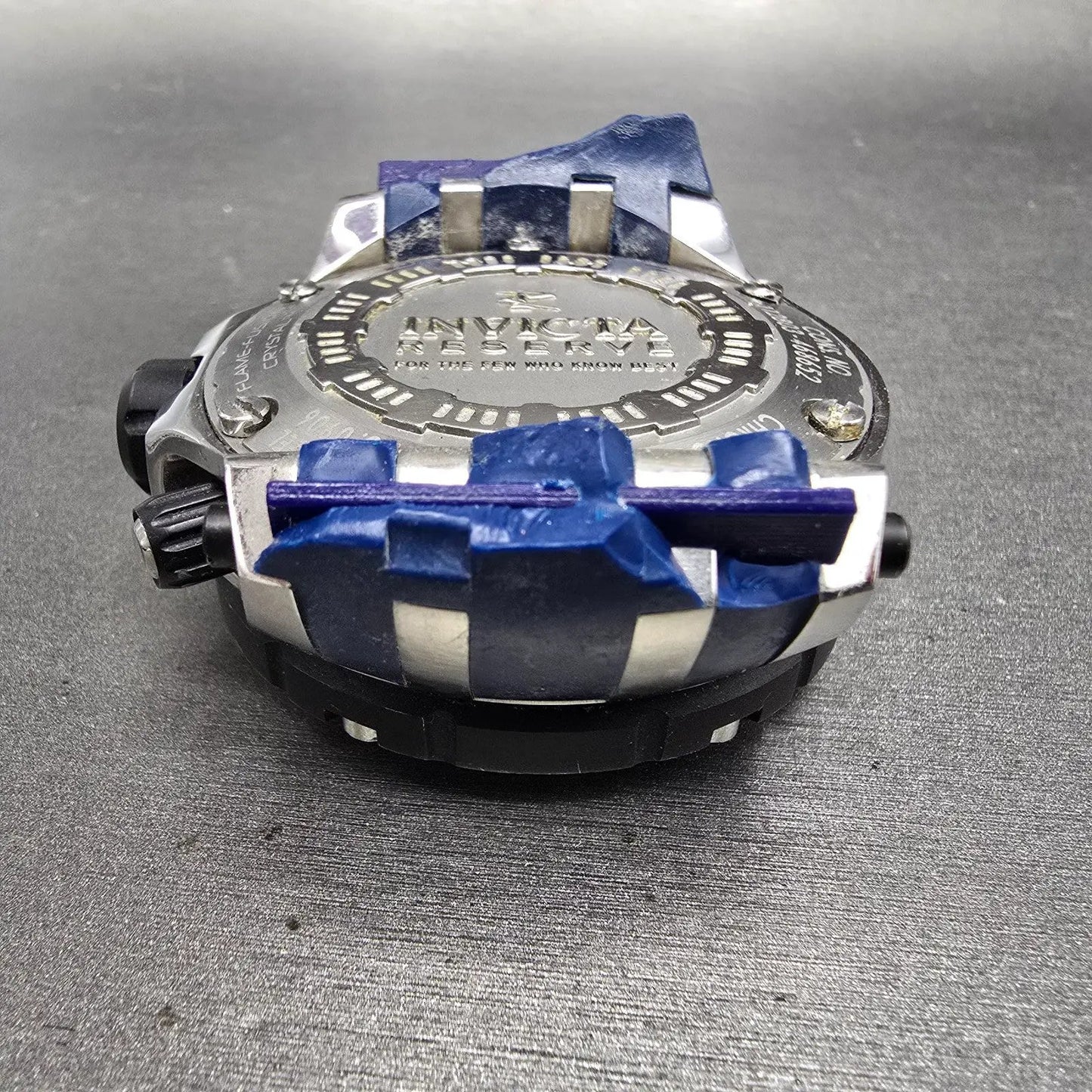 Invicta Reserve chronograph Dive Watch Men 51mm Blue Dial Steel 0906 New Battery8