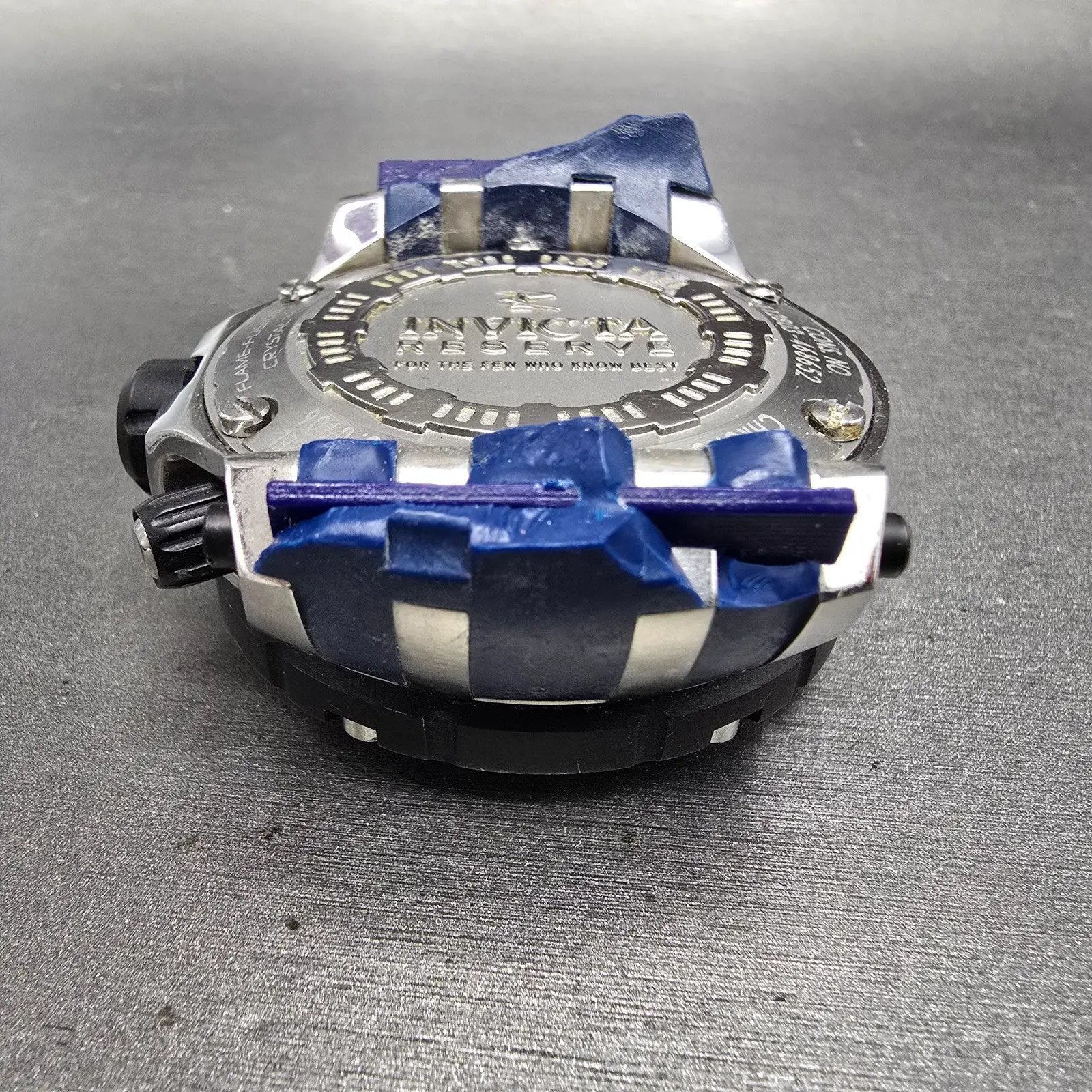 Invicta Reserve chronograph Dive Watch Men 51mm Blue Dial Steel 0906 New Battery8