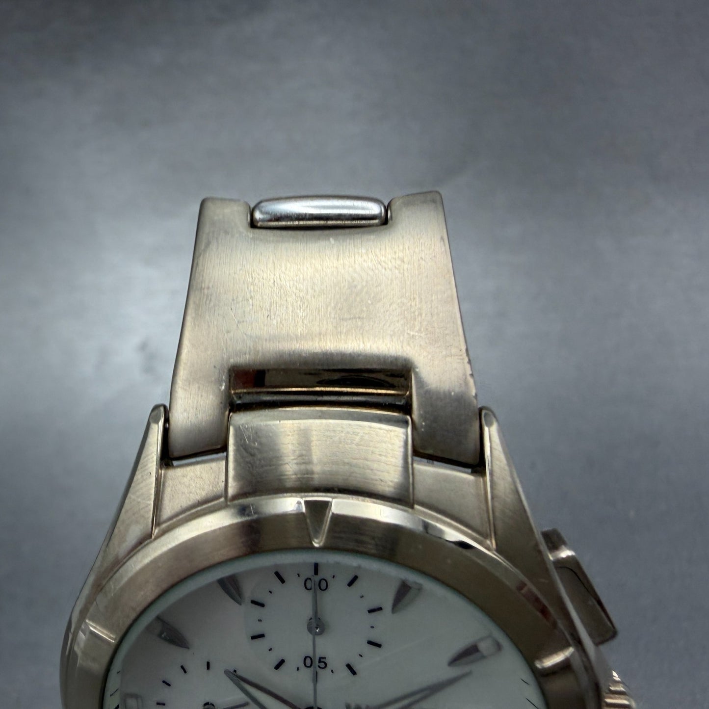 Seiko Wired Chronograph Watch Men 39mm White Dial Steel Date 7T92-0BX0 New Batt4