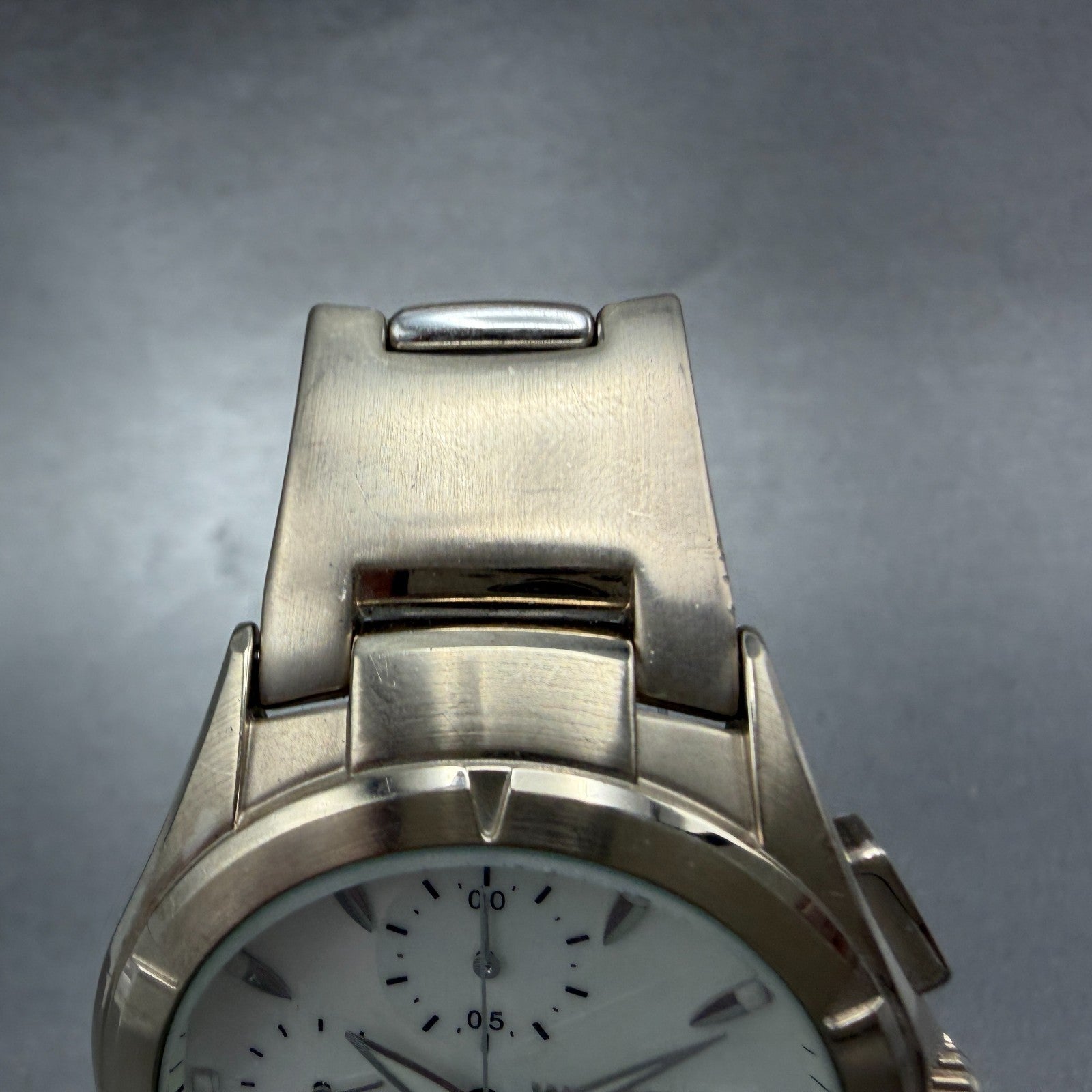Seiko Wired Chronograph Watch Men 39mm White Dial Steel Date 7T92-0BX0 New Batt4