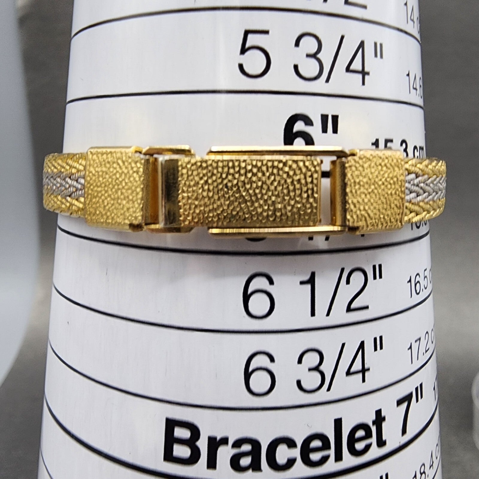 Hamilton Watch Women 19mm Gold Dial Two Tone Round Mesh Band  New Battery10