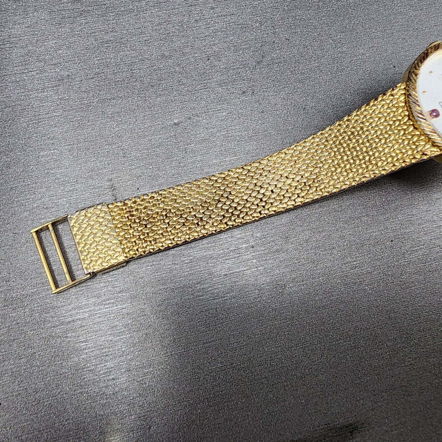 Seiko Watch Men 32mm White Dial Gold Tone Mesh Band READ!! 74307010 New Battery6