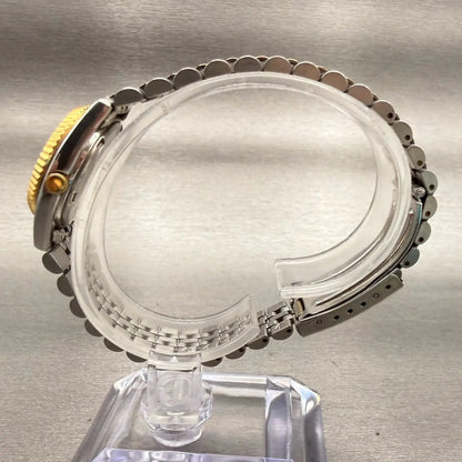 Seiko Watch Women 24mm Silver Dial Two Tone Daydate Round 7N83-0041 New Battery6