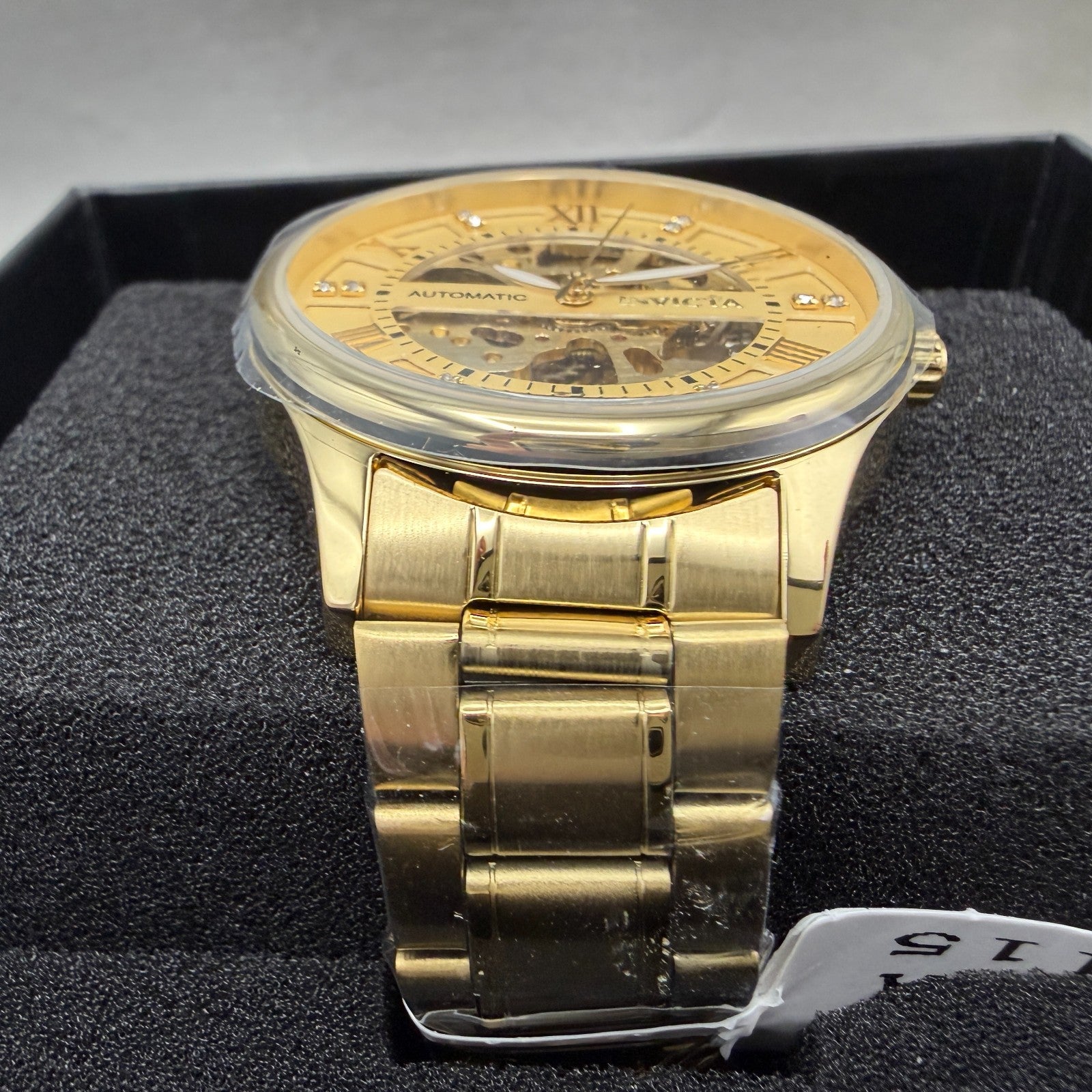 Invicta Objet D Art Watch Men 40mm Skeleton Dial Gold Tone Automatic 691152