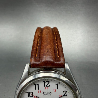 Citizen Railroad Approved Watch Men 35mm White Dial Silver Daydate 6100 PARTS5