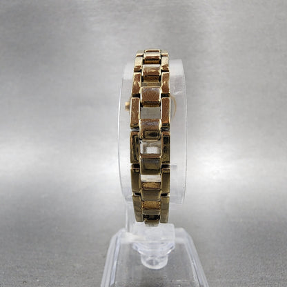 Seiko Watch Women 20mm White Dial Gold Tone Round 1N000GM0 New Battery7