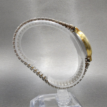 Bulova Watch Women 31mm Gold Dial Gold Tone Round 92P19 New Battery VTG8