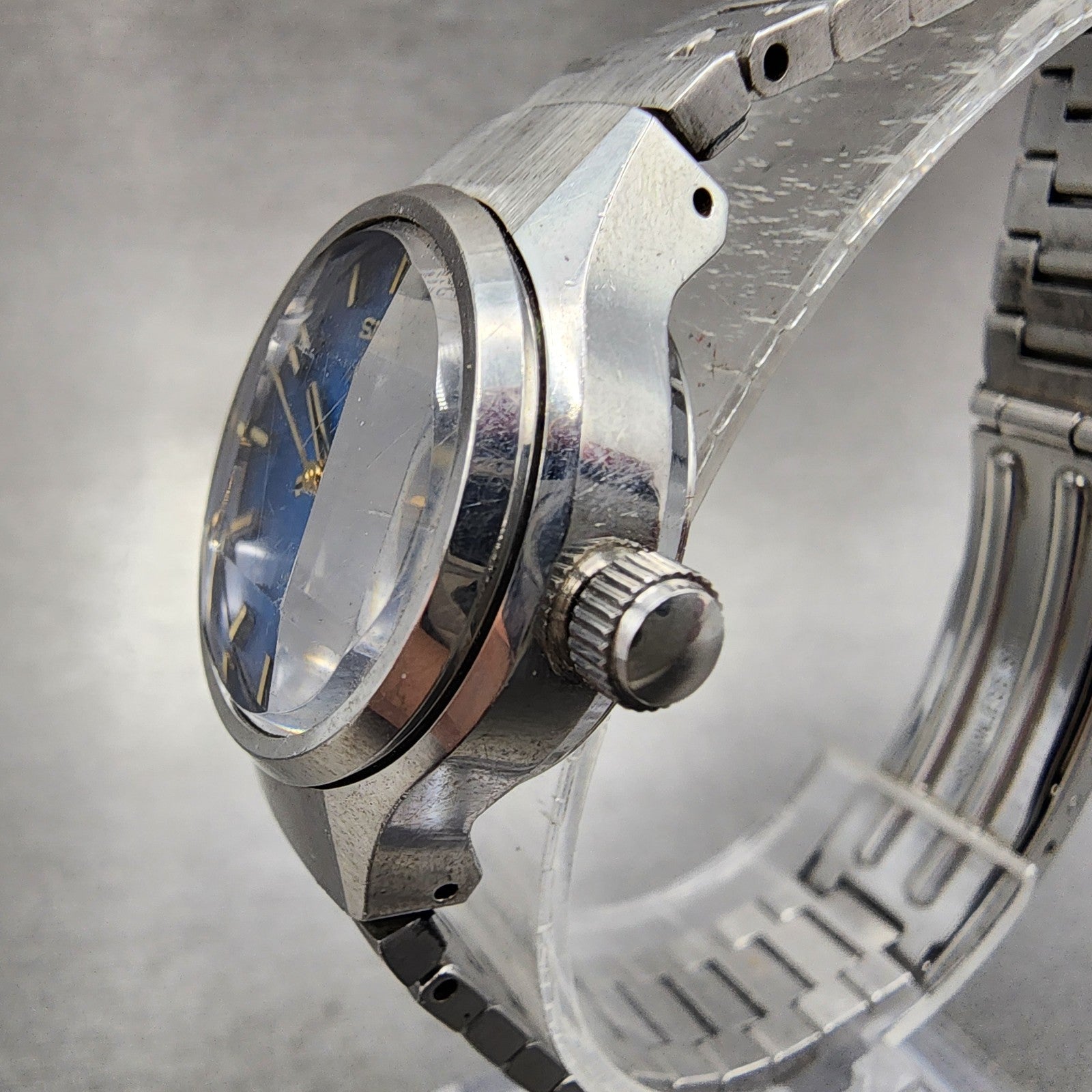 Seiko Automatic Watch Women 24mm Blue Dial Silver Tone Daydate 27060310 Runs2