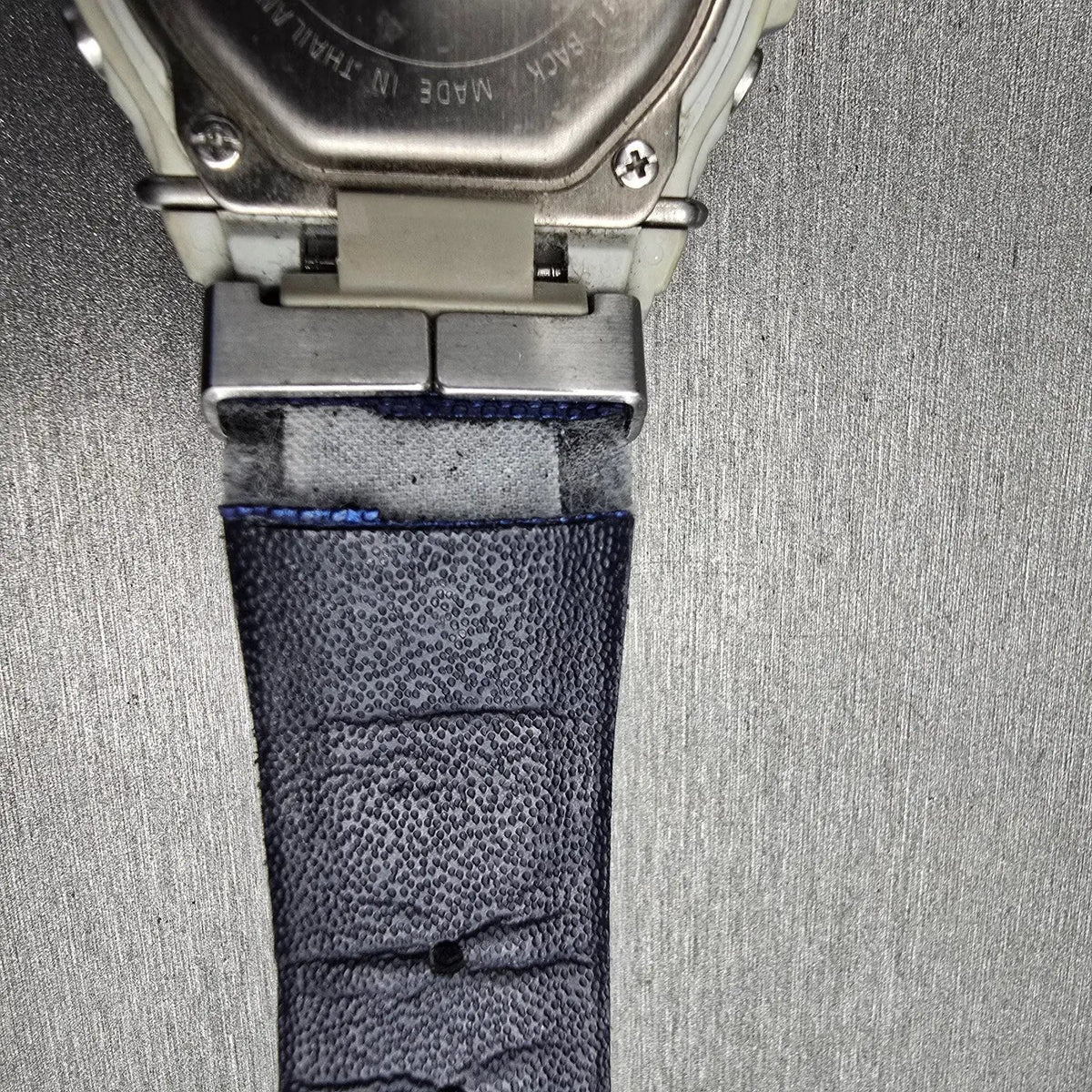 Casio Baby-G MSG-133 Watch Women 42mm Silver Blue Chrono Alarm New Battery12