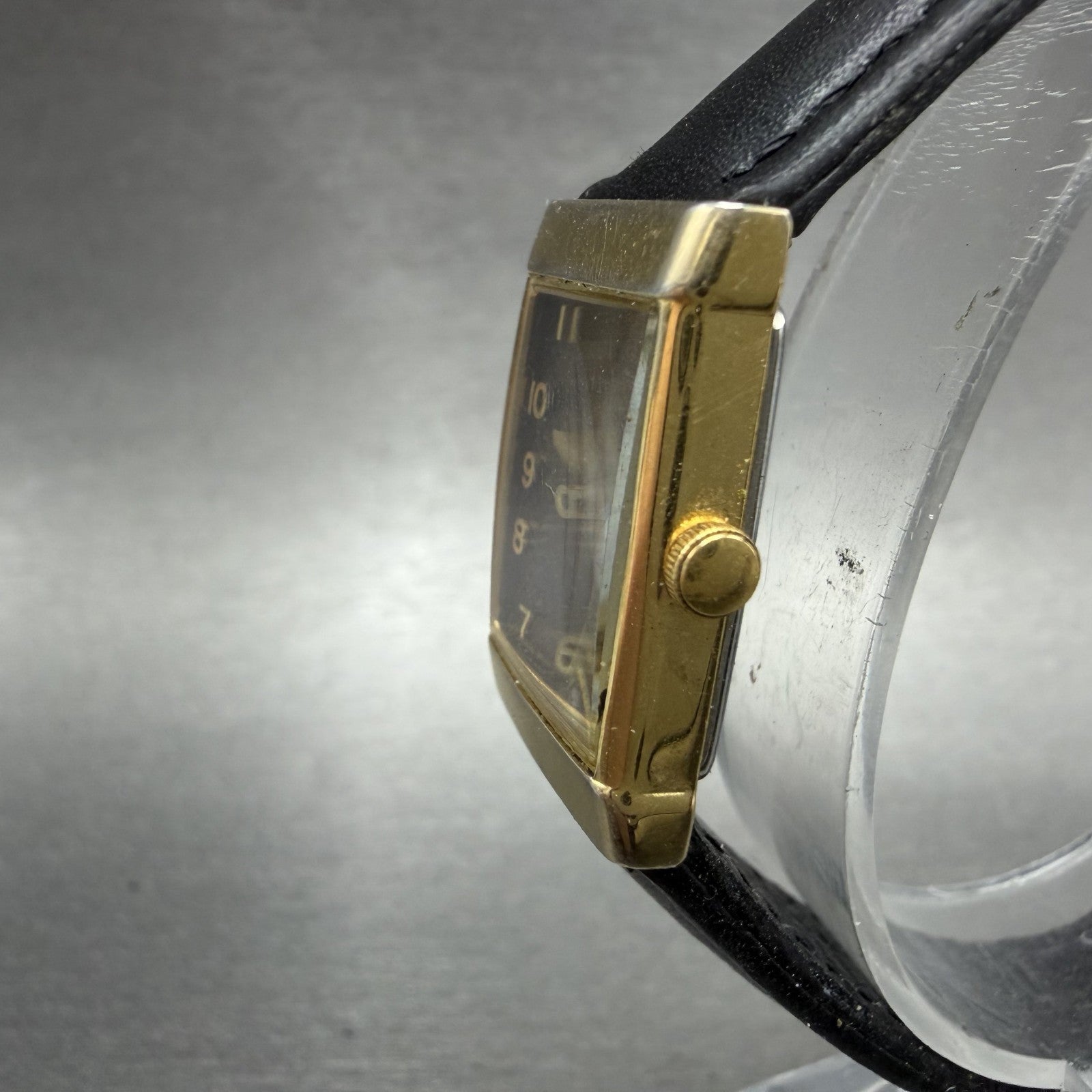 Citizen Elegance Tank Watch Women 18mm Blue Dial Gold Tone Rectangle New battery2