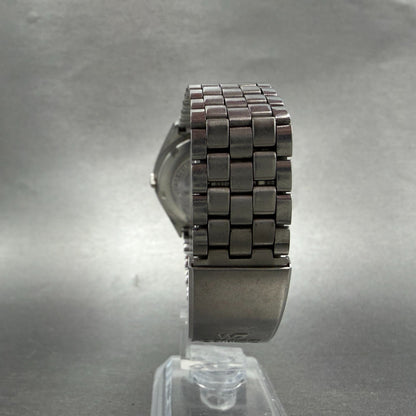 Seiko Lord Matic Watch Men 36mm Blue Dial Silver Tone Daydate 5606-7260 PARTS8