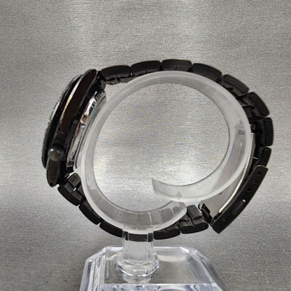 Seiko 5 Automatic 36mm Watch Men Black Dial Black Tone Daydate 7s2602t0 Runs8