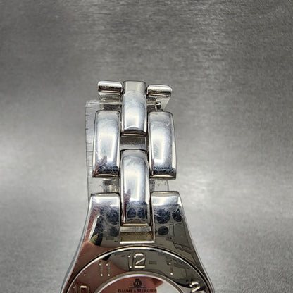 Baume Mercier Linea Watch Women 27mm Silver Dial Steel Round MVO45182 New Batt