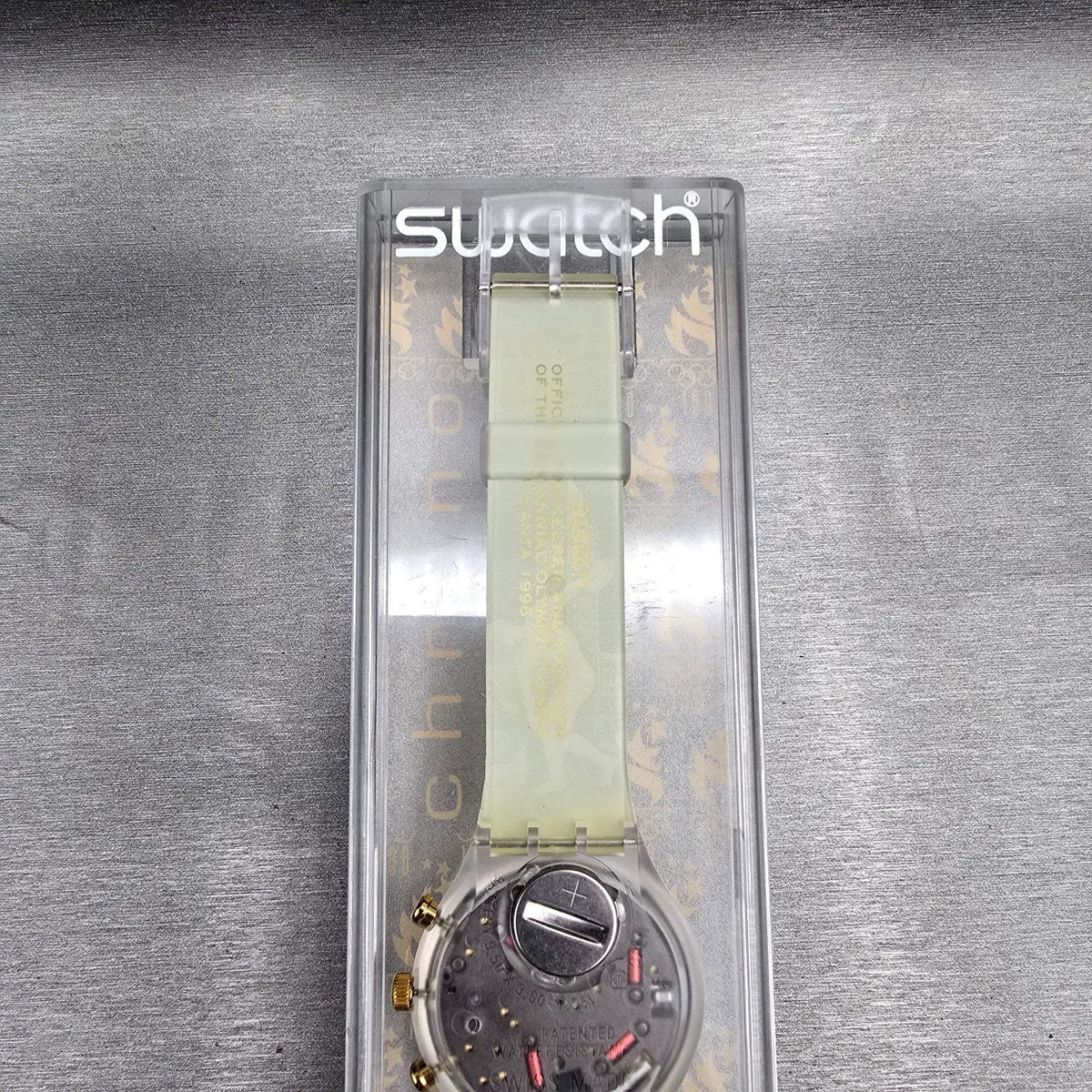 Swatch Chrono London 1948 Watch Men 43mm Blue Dial SCZ102 New Battery NOS8