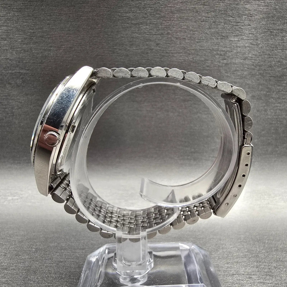 Seiko Type II Watch Men 35mm Silver Dial Silver Daydate 7546-710E New Battery6