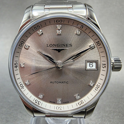 Longines Master Collection Automatic Watch Unisex 34mm Silver Dial Steel Works1