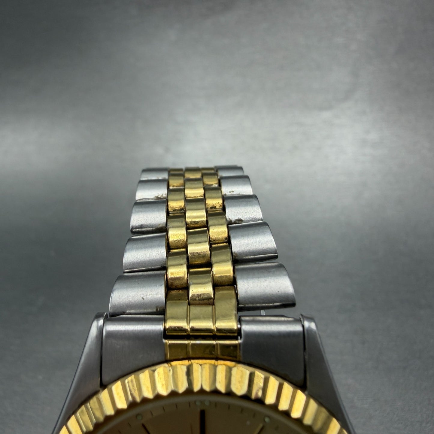 Citizen CQ President Watch Men 36mm Champagne Dial Two Tone Daydate Round NewBat4