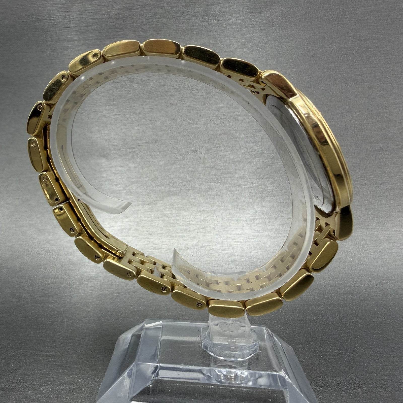 Raymond Weil Tango Watch Men 36mm Cream Dial Gold Plated Date New Battery 55607
