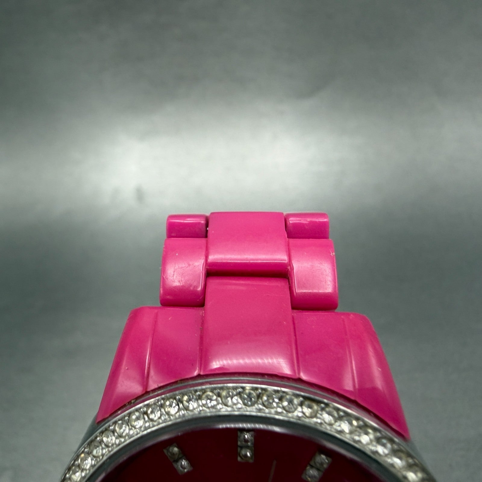 Michael Kors Ritz Watch Women 37mm Pink Dial Pink Tone Date Crystal New Battery4