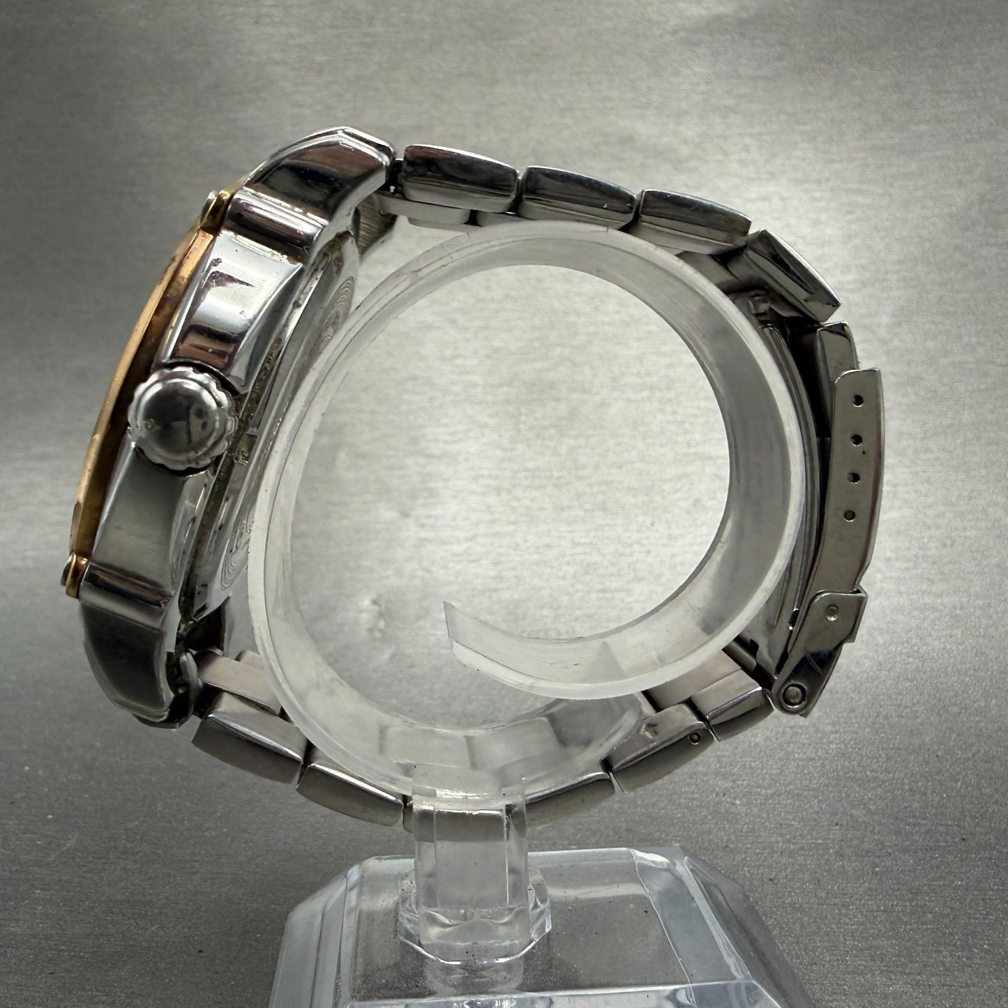 Invicta Watch Men 45mm Balk Dial Silver Tone Date Round 6966 New Battery6