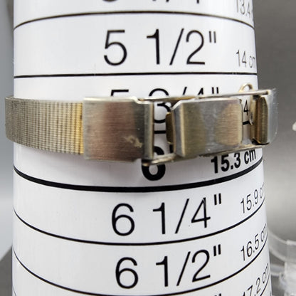 Citizen CQ Watch Women 17mm Silver Dial Gold Tone Rectangle 3220-322622 New Batt