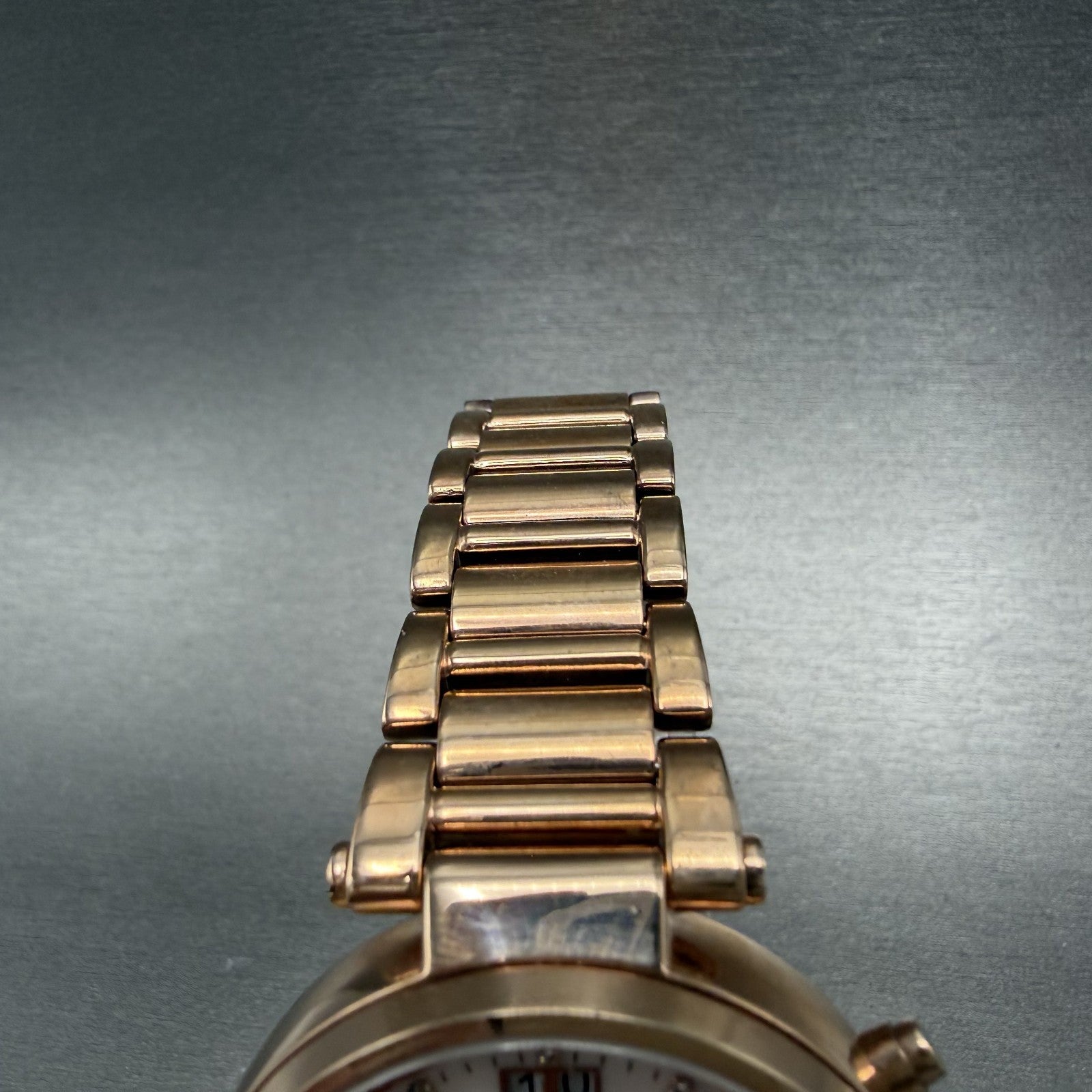 Michael kors Sawyer Watch Women 39mm MOP Dial Rose Gold Tone Date Chrono New Bat4