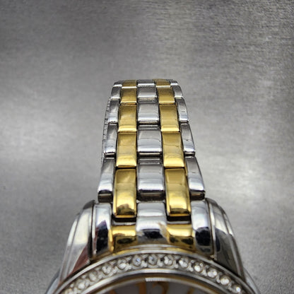 Citizen Eco-Drive Watch Women 32mm MOP Dial Two Tone Daydate Round 8635 Runs