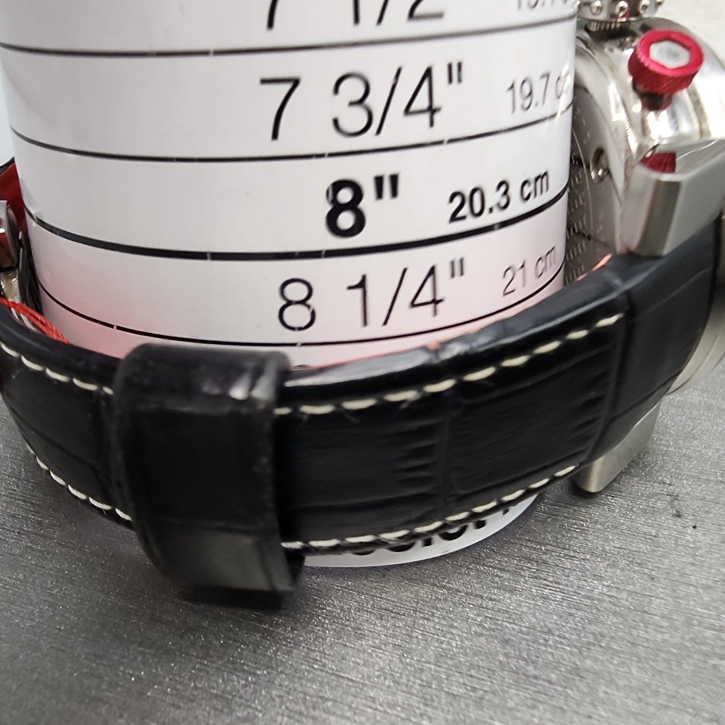 ITA Orologio B.Compax 2.0 Watch Men 47mm Black Dial Silver Tone Chrono New Batt12