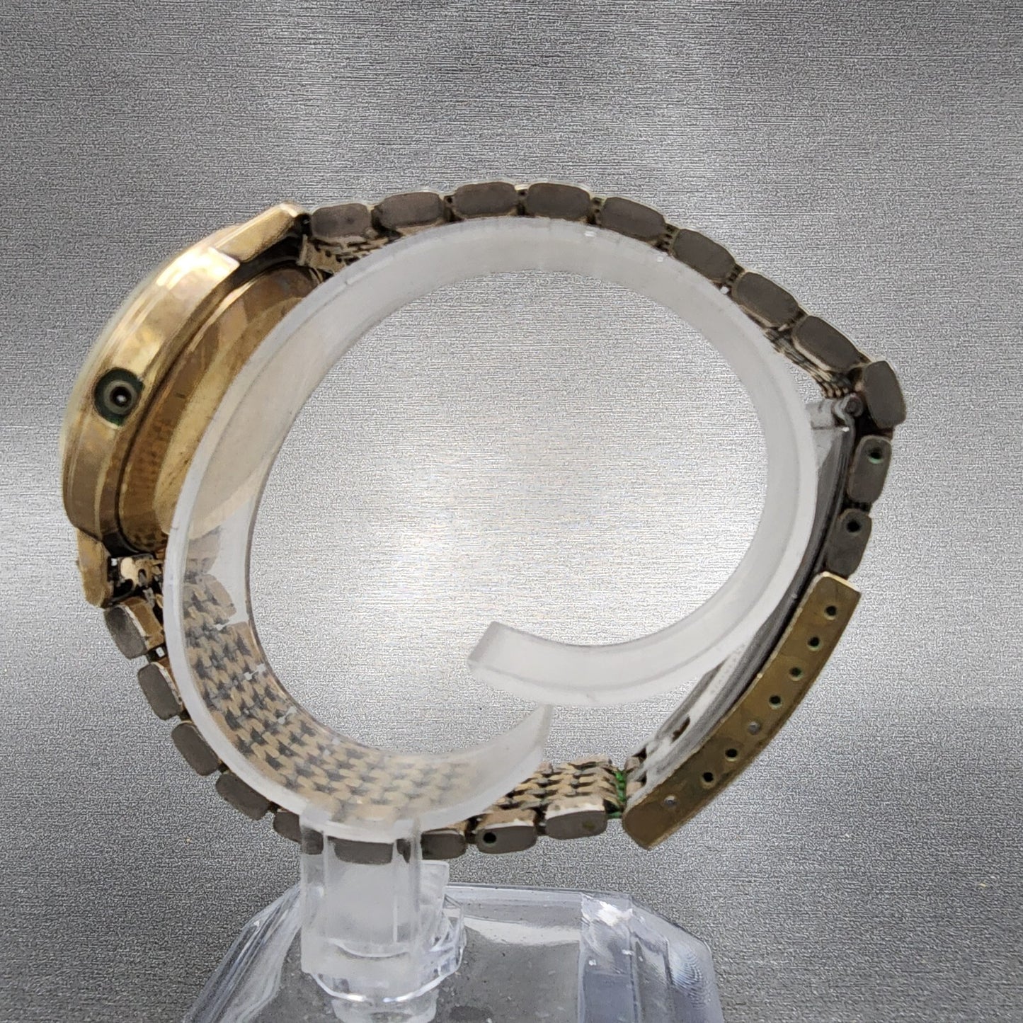 Omega Seamaster De Ville Watch Men 35mm Gold Dial Gold Filled 196.0075 PARTS7