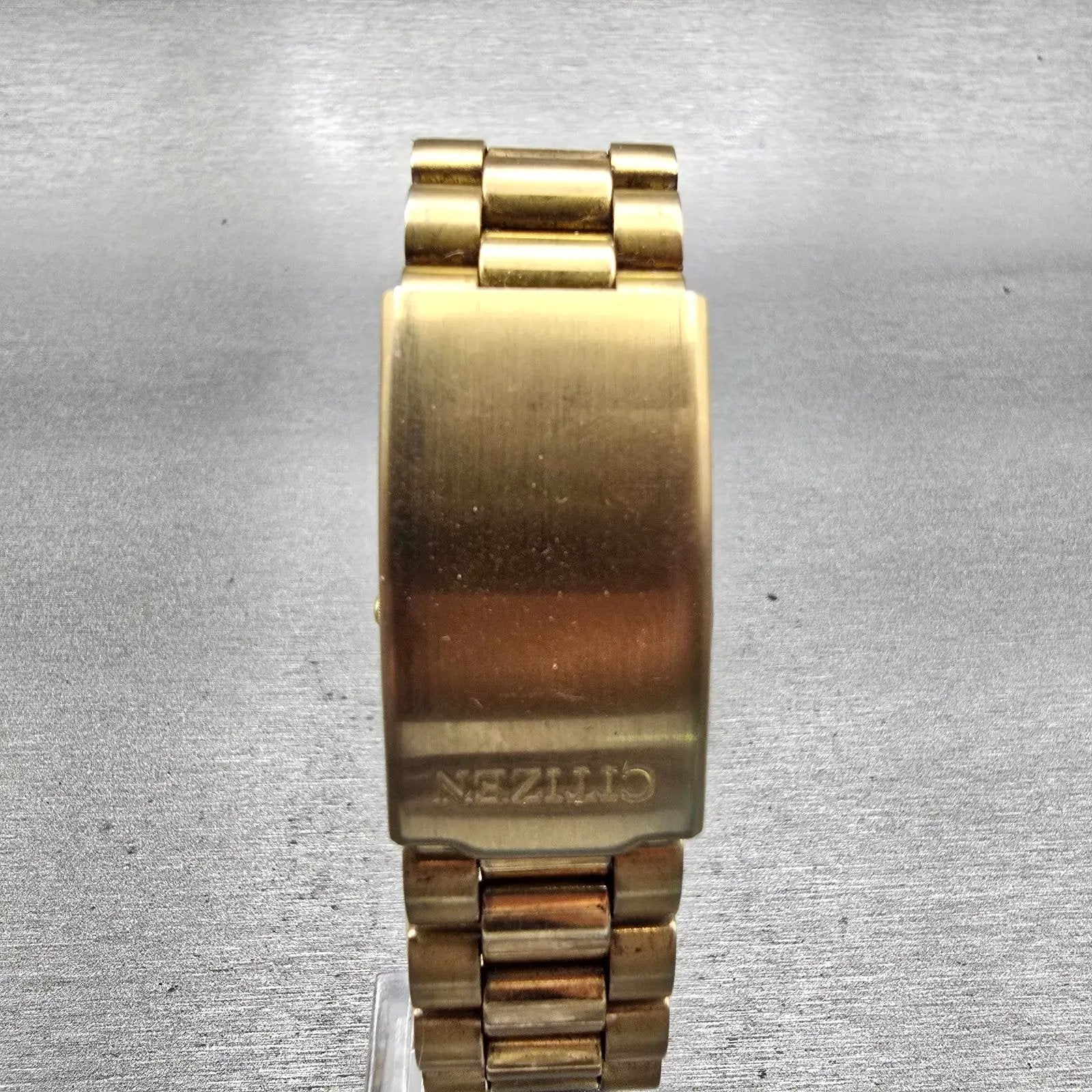 Citizen Railroad Approved Watch Men 35mm White Dial Gold Tone Daydate New Batt7