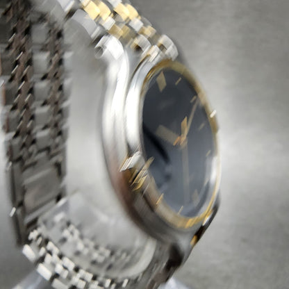 Seiko Dolce Watch Women 31mm Black Dial Two Tone Round 5e316000 New Battery3
