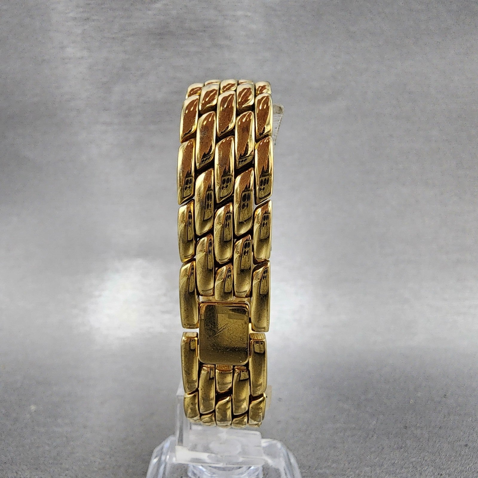 Citizen Elegance Tank Watch Women 15mm Champagne Dial Gold Tone New Battery7