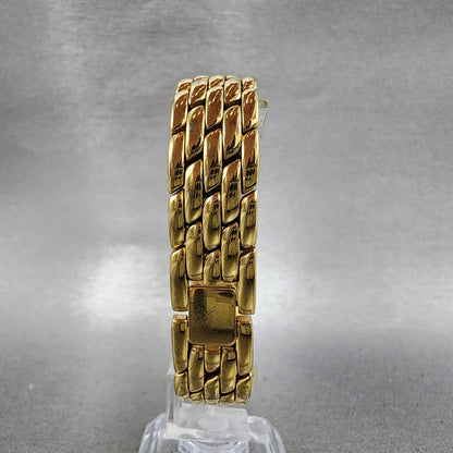 Citizen Elegance Tank Watch Women 15mm Champagne Dial Gold Tone New Battery7