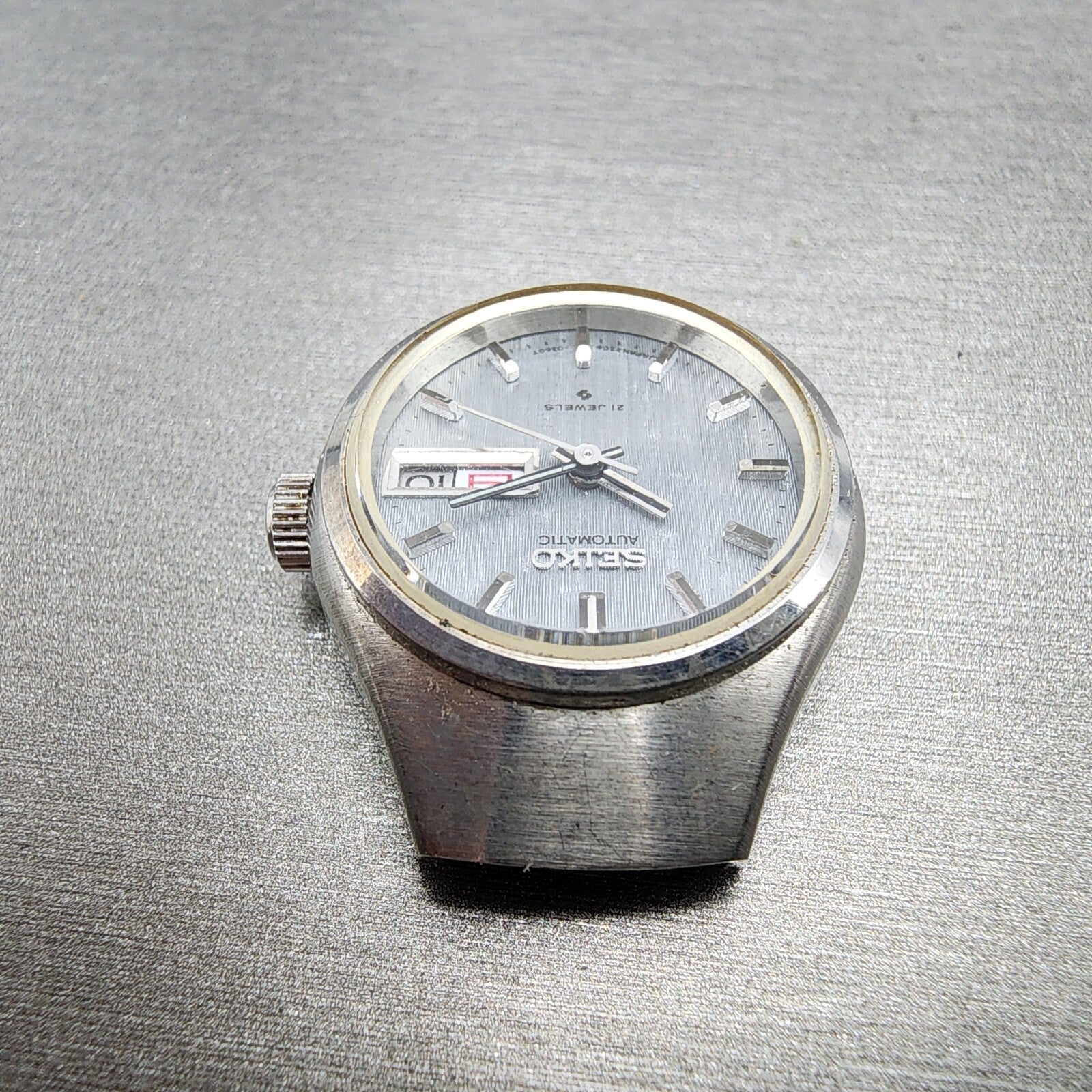 Seiko Automatic Watch Women 24mm Gray Dial Silver Tone Daydate 270607704