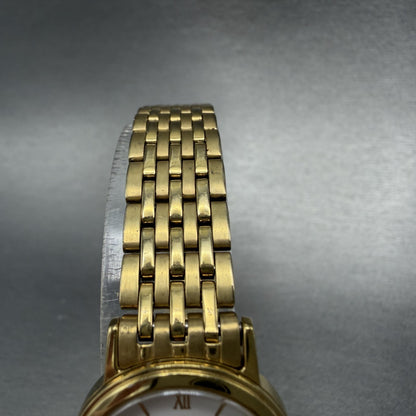 Citizen Watch Women 23mm White Dial Gold Tone Date Round 1012-S038561 New Batt4