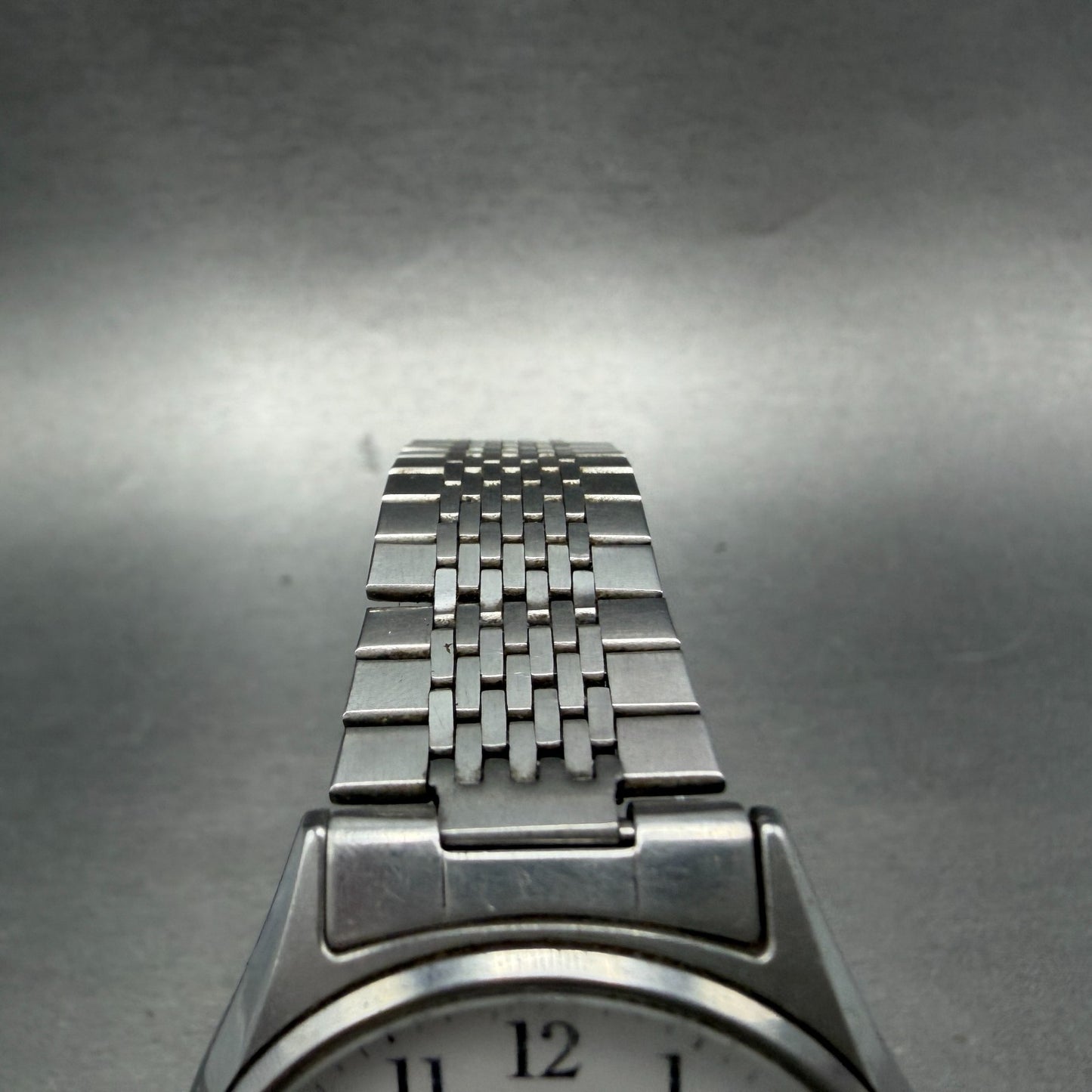 Citizen Watch Men 35mm White Dial Silver Tone Daydate Round 5500-F50131 New Batt4