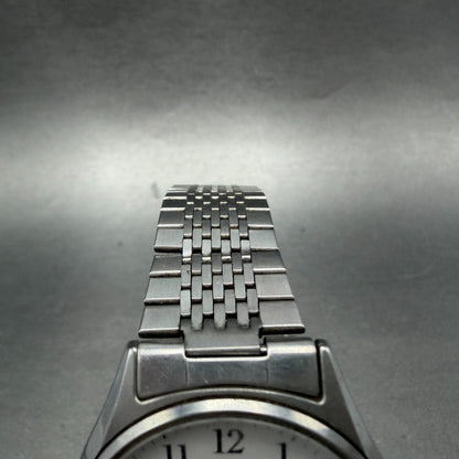 Citizen Watch Men 35mm White Dial Silver Tone Daydate Round 5500-F50131 New Batt4