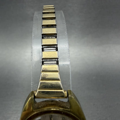 Tissot Seastar Automatic Watch Women 23mm Silver Dial Gold Tone Date PARTS READ!4