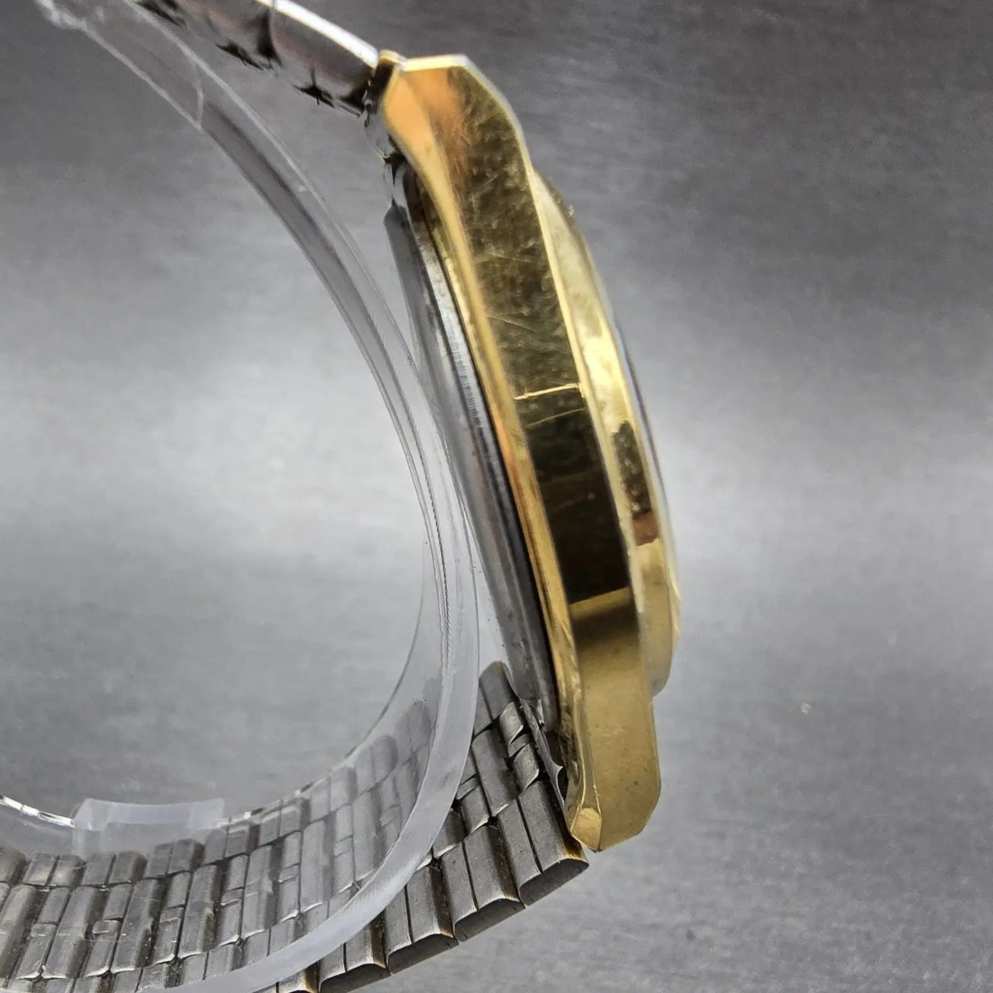 Casio MQ-336 Watch Men 33mm Champagne Dial Gold Tone Round New Battery Vintage3