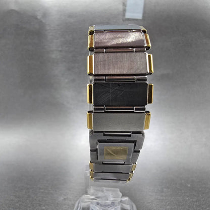 Seiko ARC Tank Watch Men 20mm White Dial Two Tone Rectangle 1220-5220 VTG PARTS8
